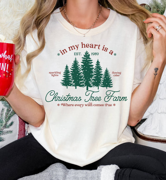 IND-CTF-T Christmas Tree Farm T-shirt