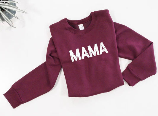 BA - Grunge Mama Sweater - Maroon