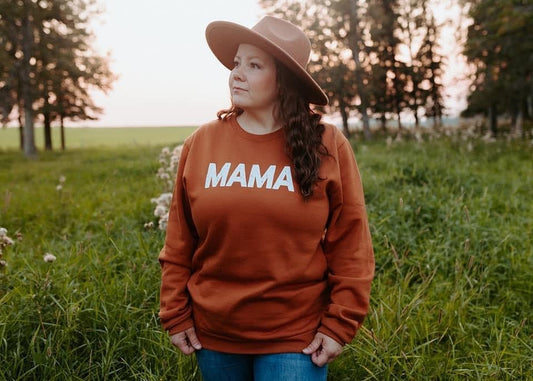 BA - Grunge Mama Sweater Rust