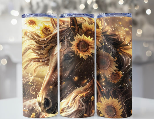 TCK - 20oz Tall Tumbler - Sunflower Horse
