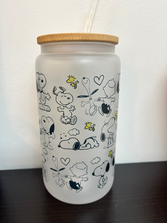 TCK - Glass Can Tumbler - Snoopy