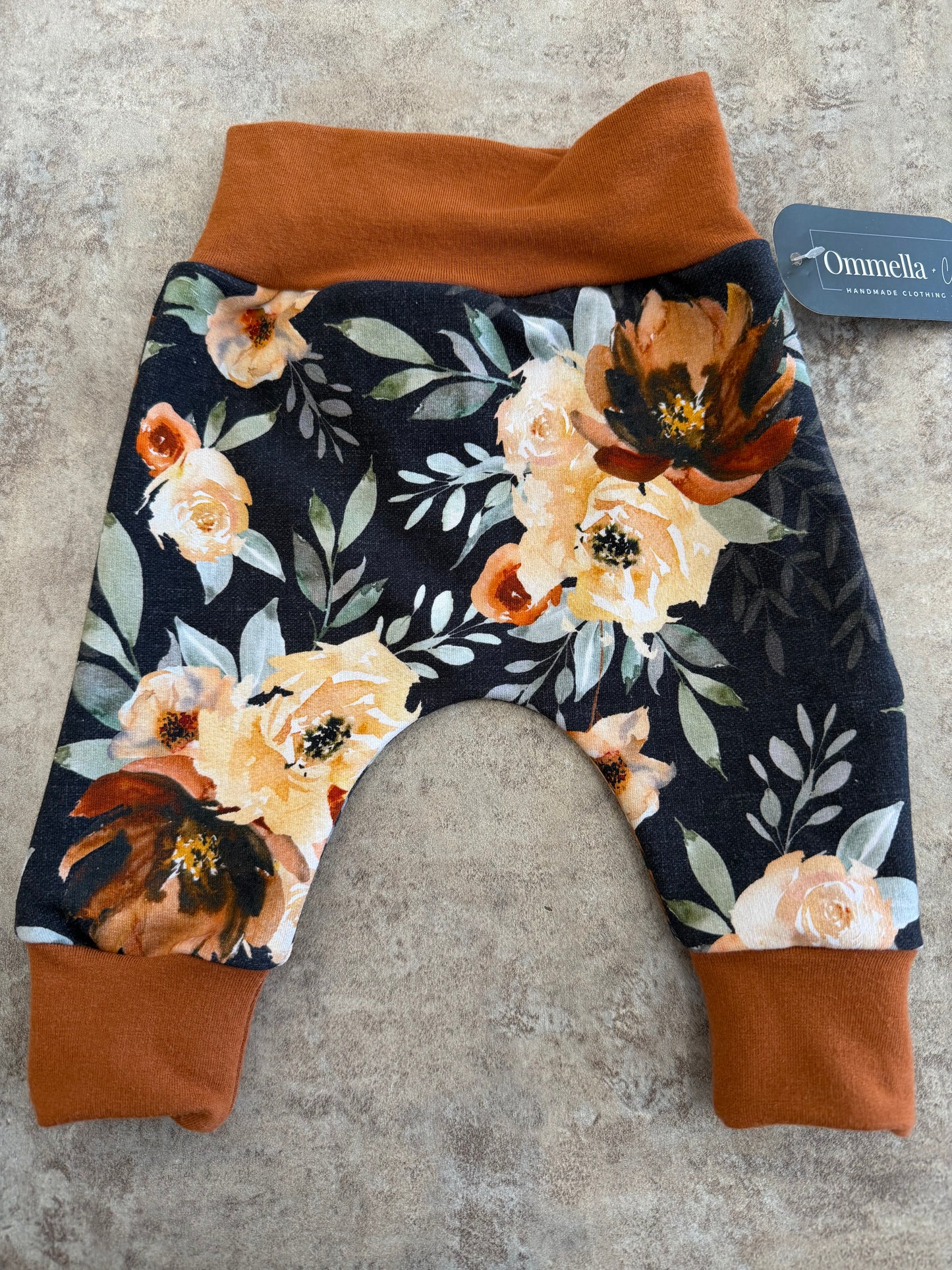 OAC - Rust Floral Baby Harem Pant
