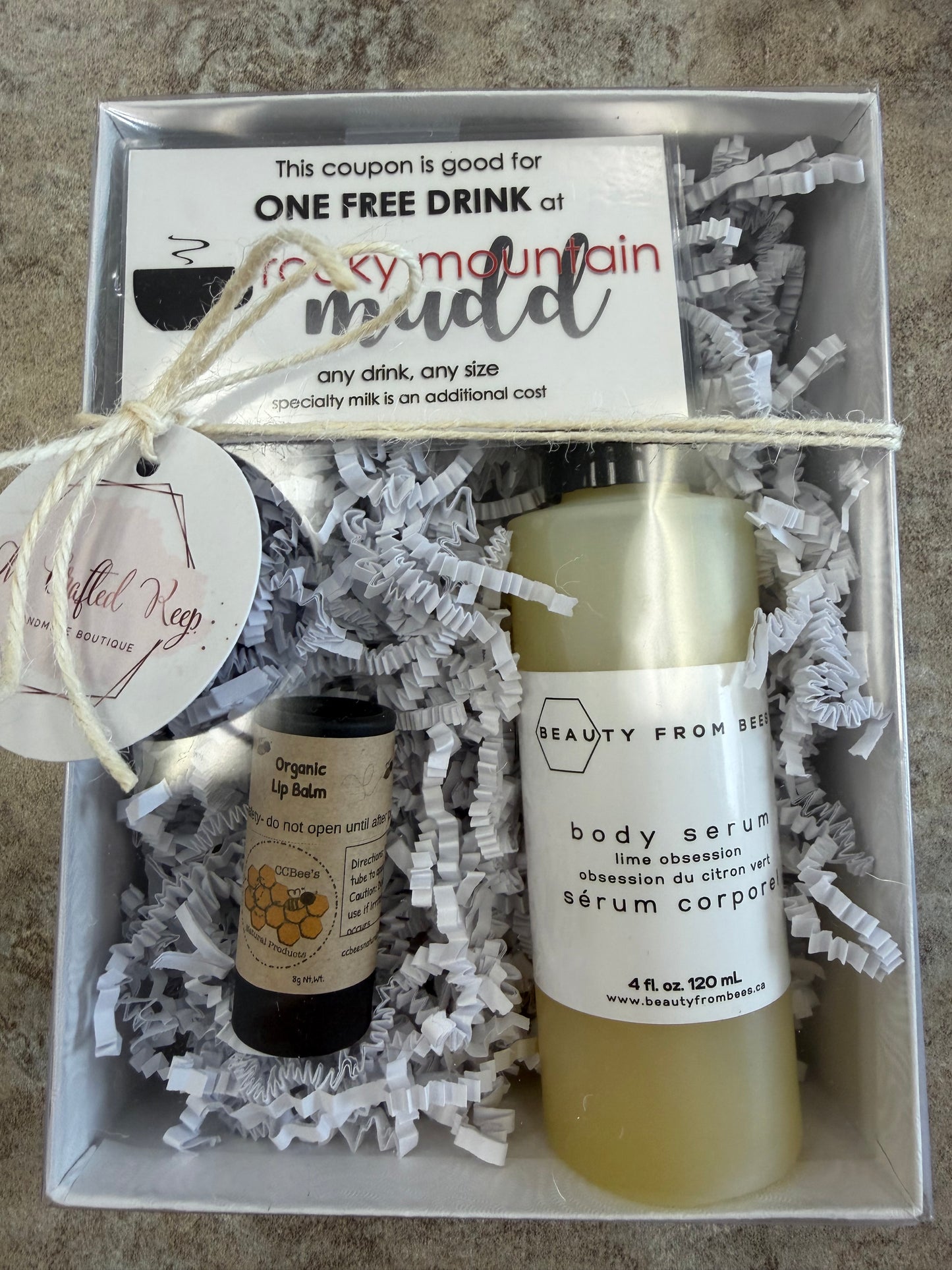 GB - Coffee Card • Body Serum • Lip Balm