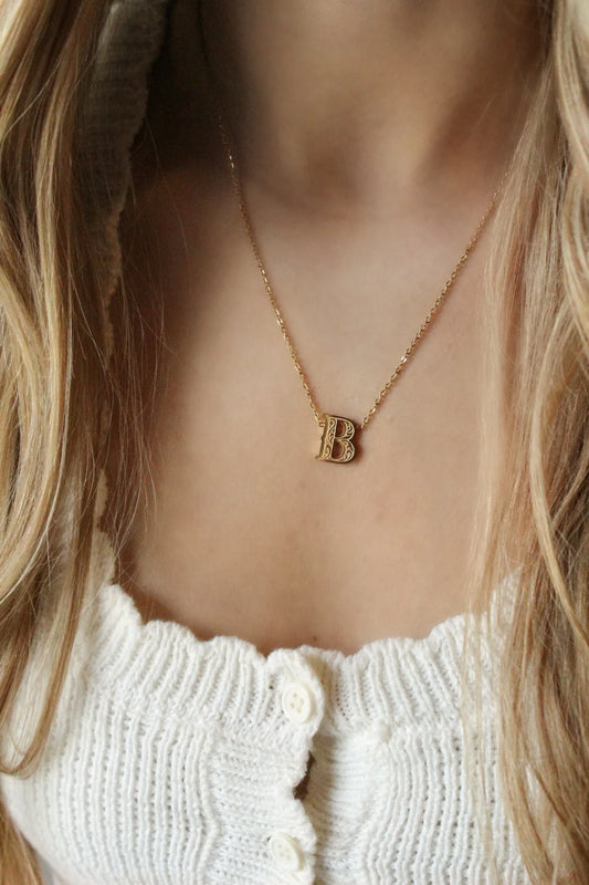 ST - Cheyenne Scroll Monogram Necklaces