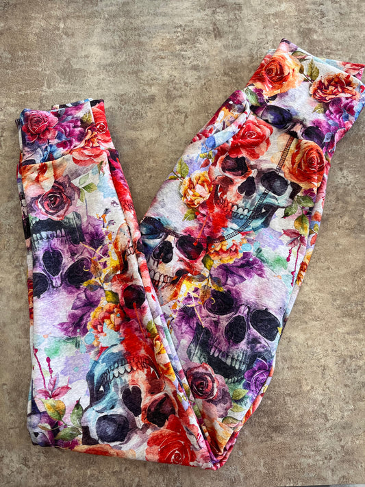 OAC - Women's Joggers Floral Skulls