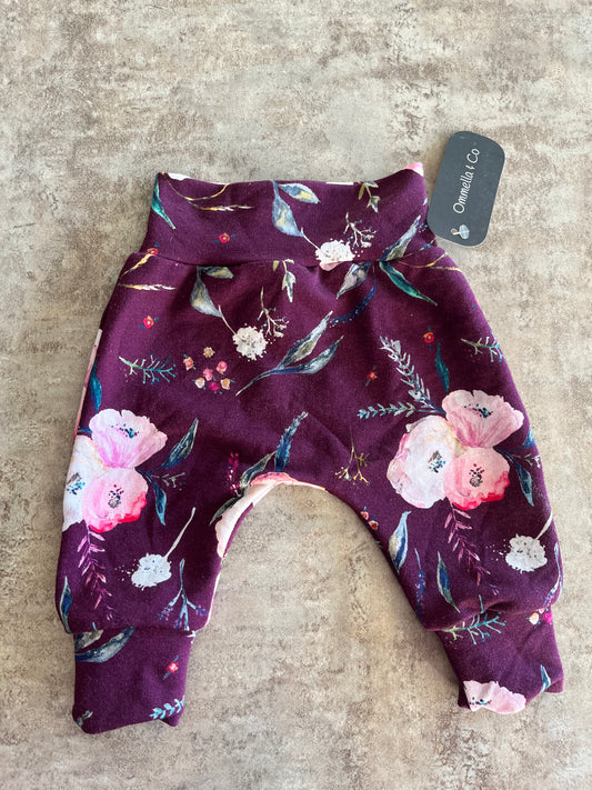 OAC Baby Harem Pant - Purple Floral