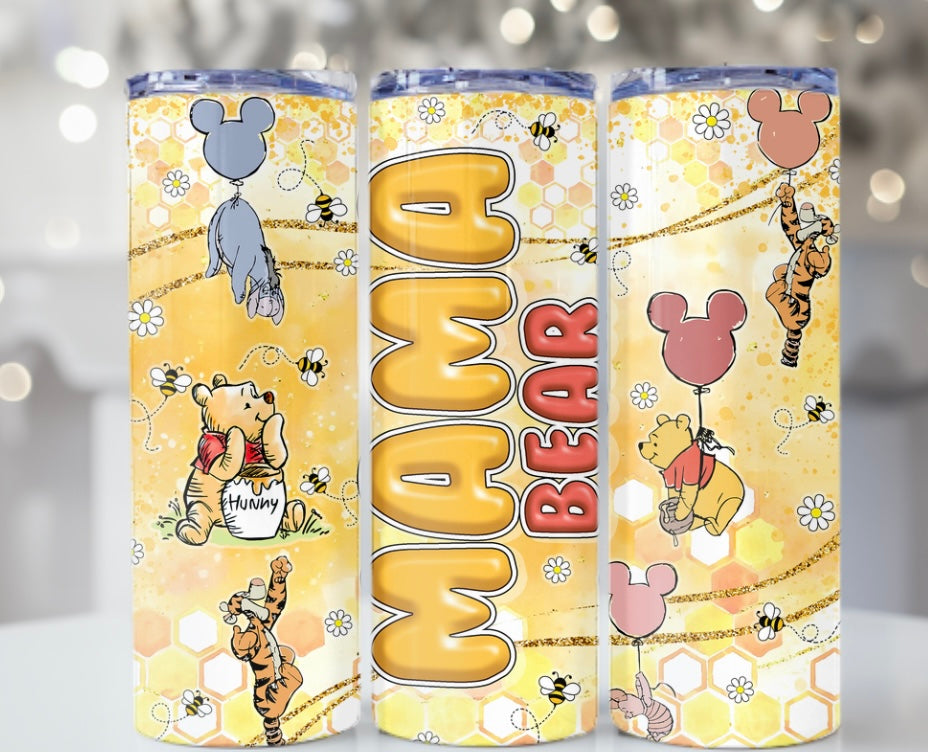 TCK - 20oz Tumbler Winnie the Pooh Mama Bear
