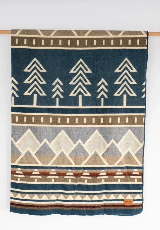 HPT - Tree Line Throw Blanket - Alpine Crest