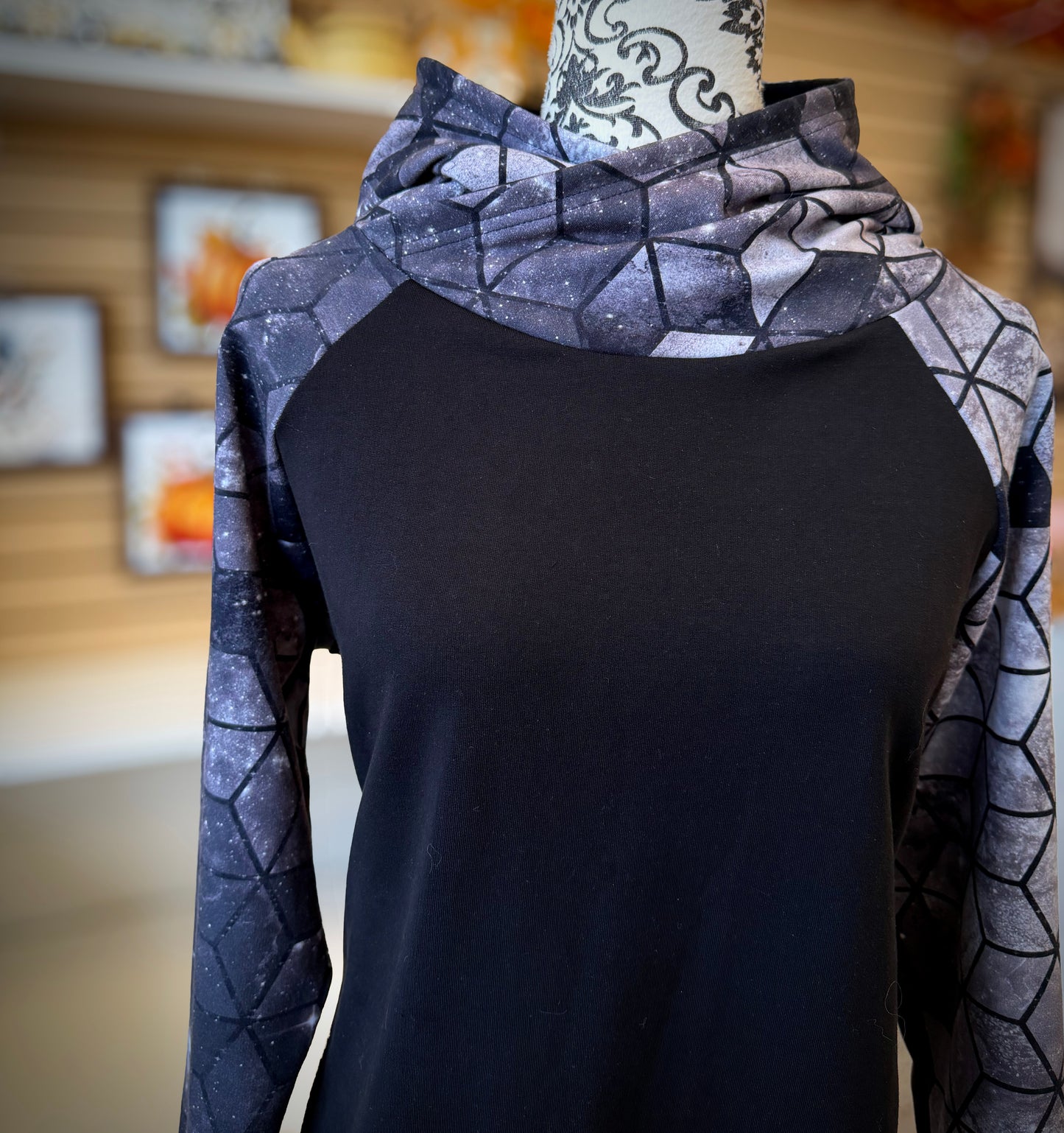 OAC Women’s Black Geo hoodie