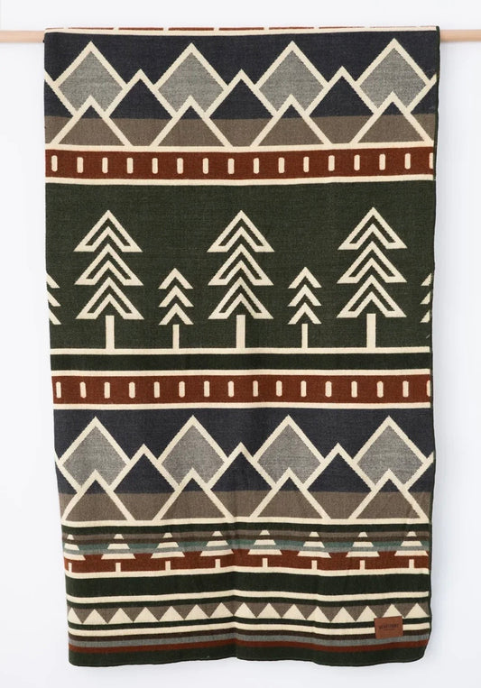 HPT - Tree Line Throw Blanket - Prairie Summit
