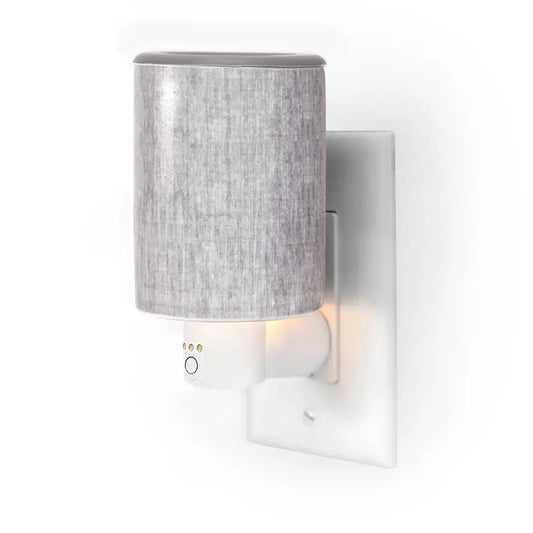 HW - Outlet Wax Melt Warmer with Timer - Grey Linen