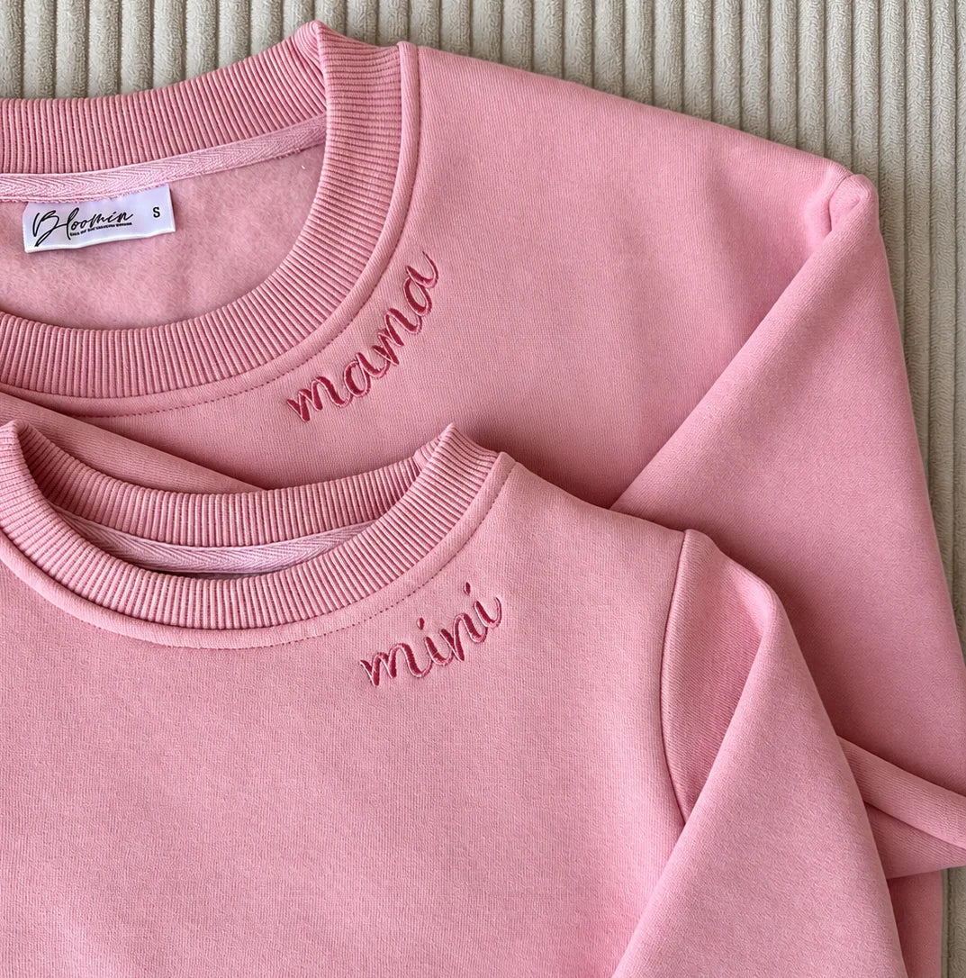 BC - Pink Mini Kids Crew Sweatshirt
