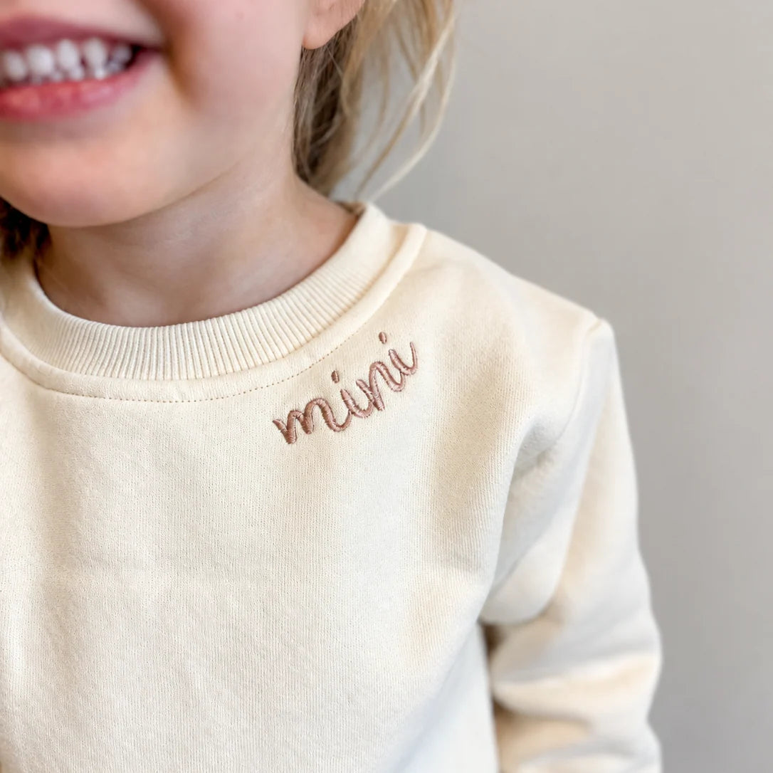 BC - Cream Mini Kids Crew Sweatshirt