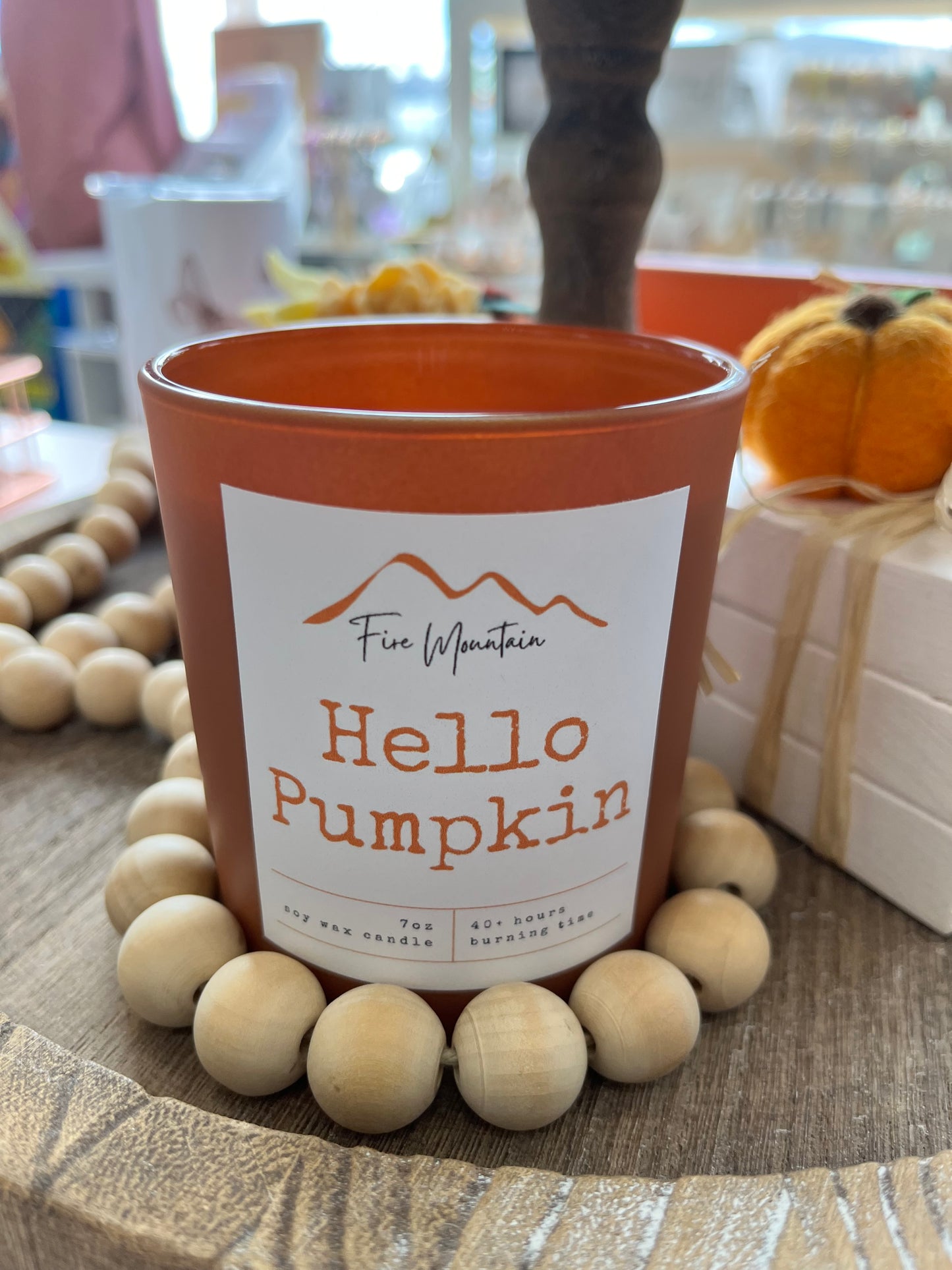 FM - Soy Wood Wick Candle - Hello Pumpkin