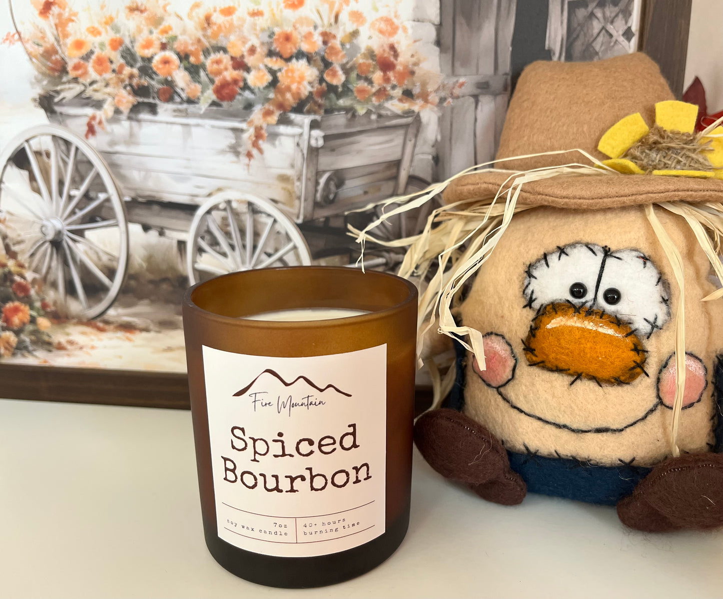 FM - Soy Wood Wick Candle - Spiced Bourbon