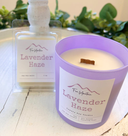 FM - Soy Wood Wick Candle - Lavender Haze