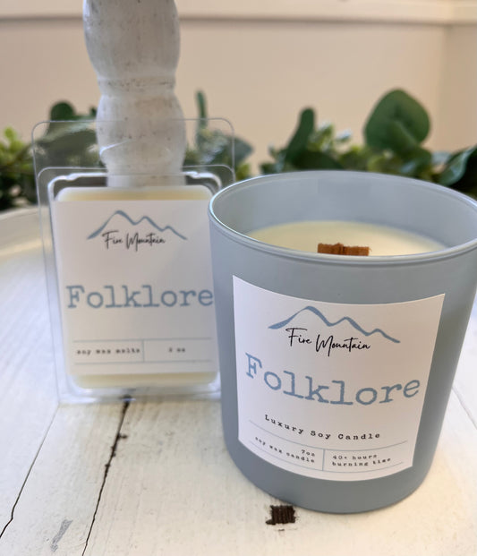 FM - Soy Wood Wick Candle - Folklore