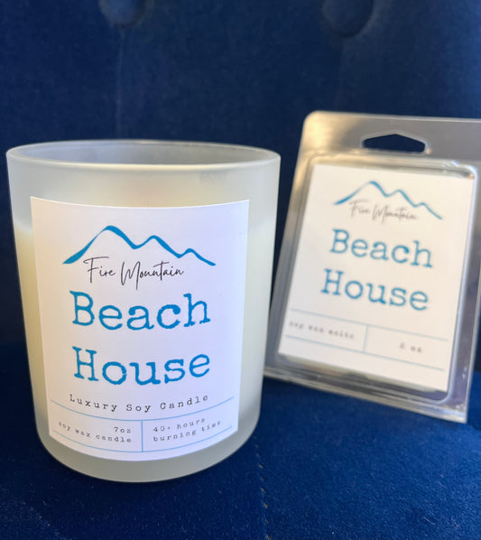 FM - Soy Wood Wick Candle - Beach House
