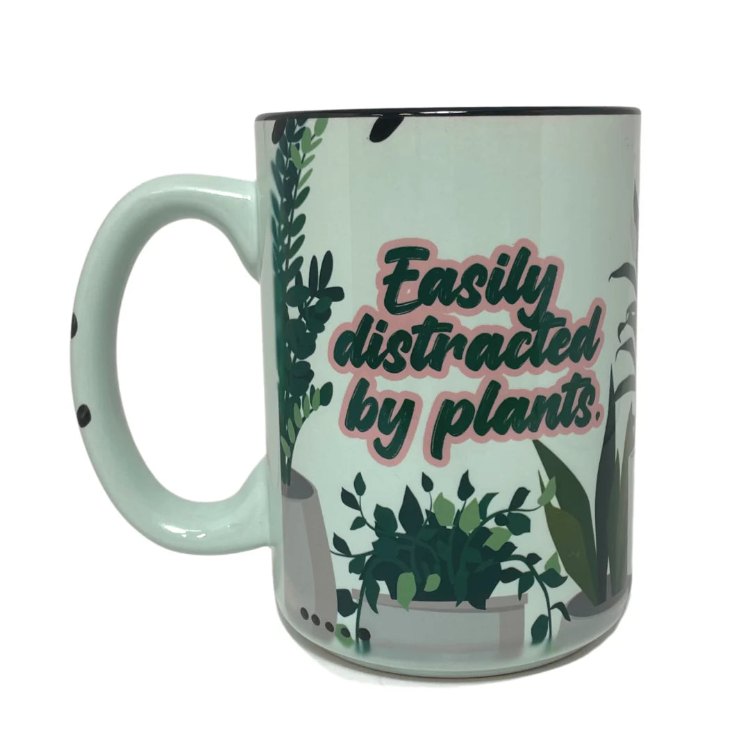 DWG1 - 15oz Mug Easily distracted by plants