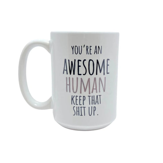 DWG1 - 15oz Mug Awesome Human