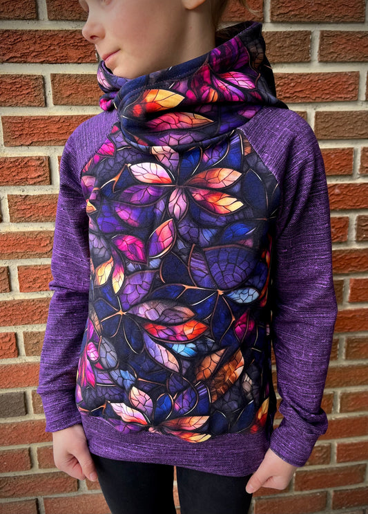 OAC Girls Hoodie - Mosaic Petals