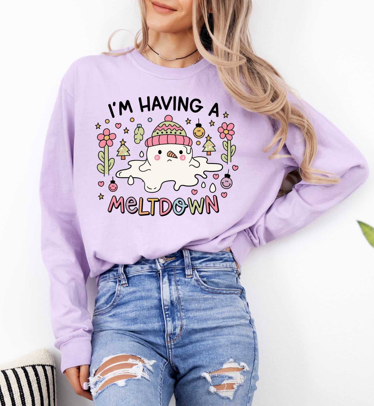 IND-MD-LS Melt Down Long Sleeve Purple