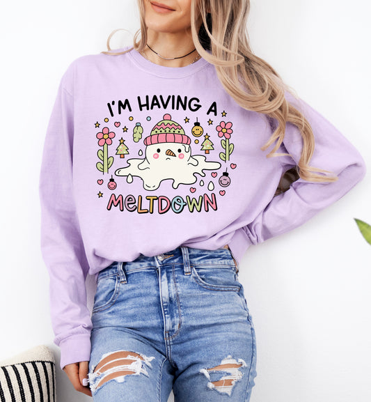 IND-MD-LS Melt Down Long Sleeve Purple