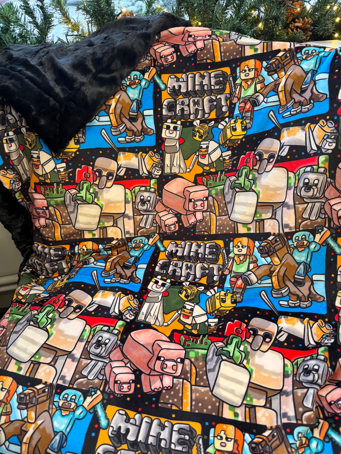 OAC - Minky Throw Blanket - Minecraft