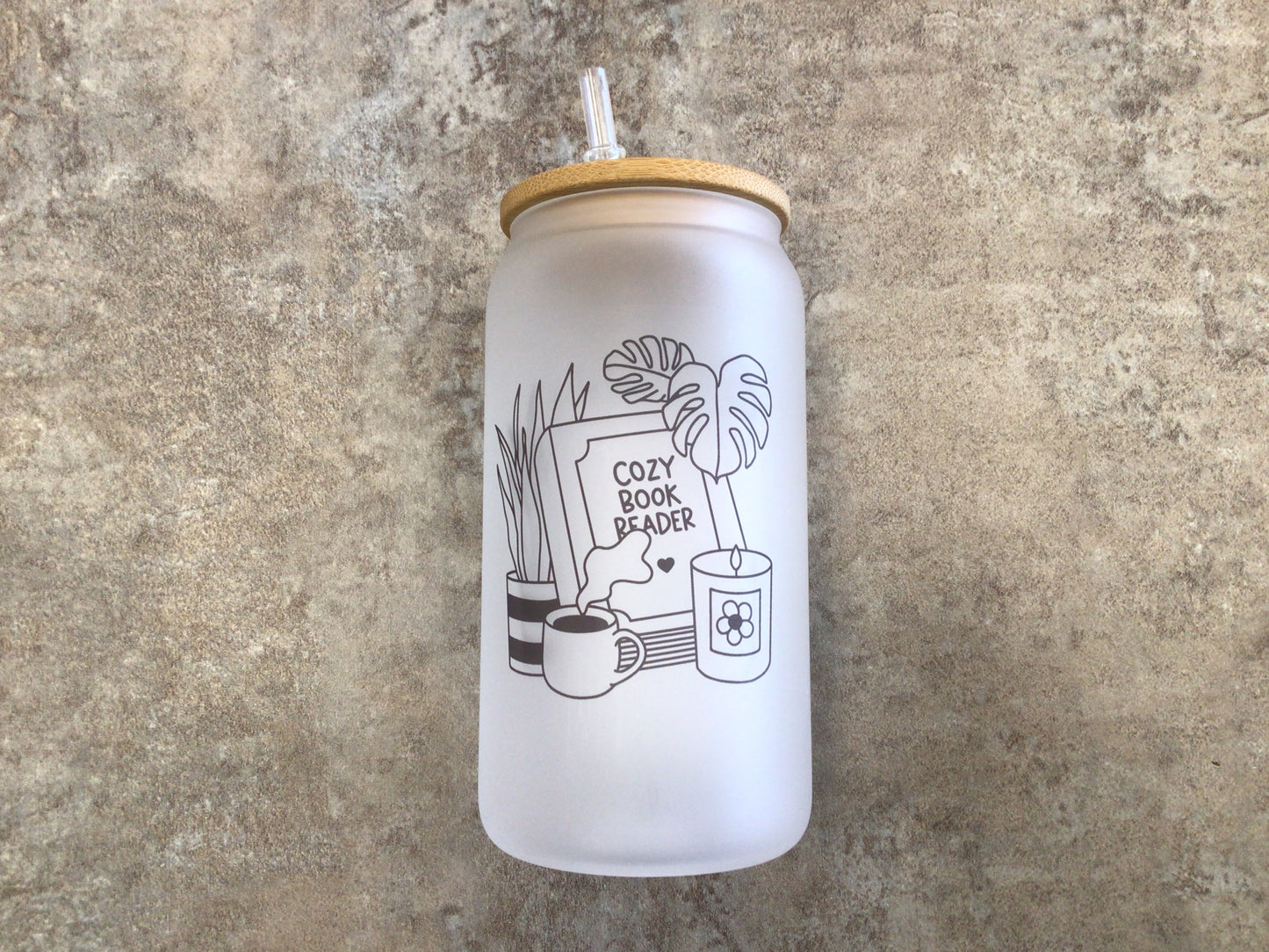 CCL - 800 Cozy Book Reader Glass Tumbler