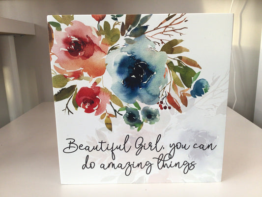 WHD - Beautiful Girl - 8X8” shelf sitter