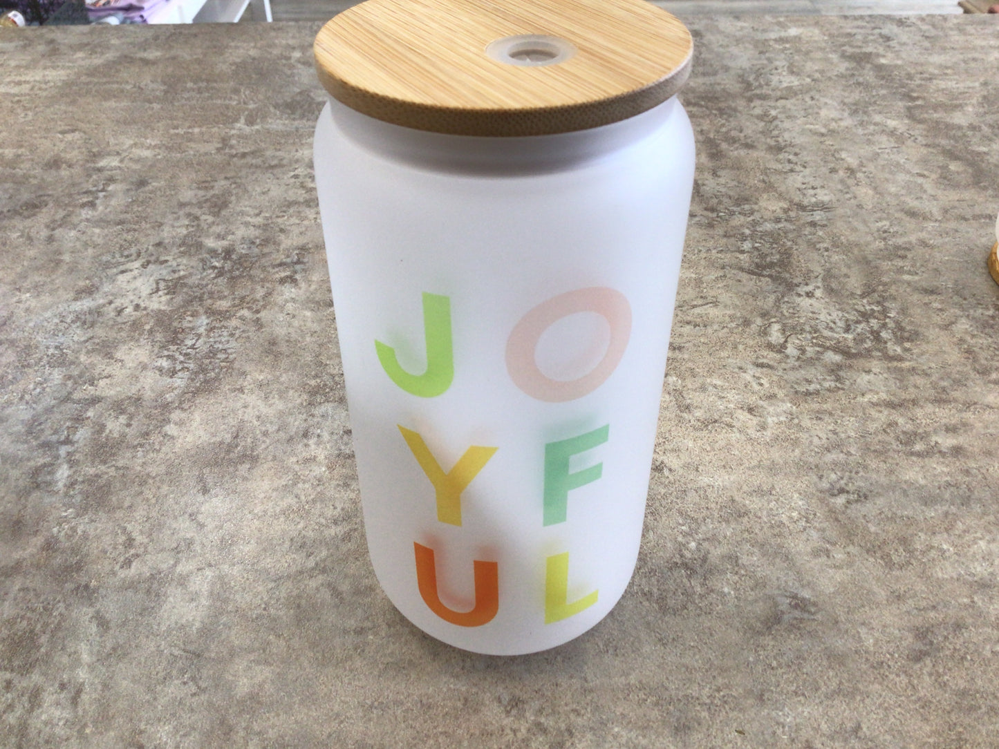 CCL864 -Joyful Glass Tumbler