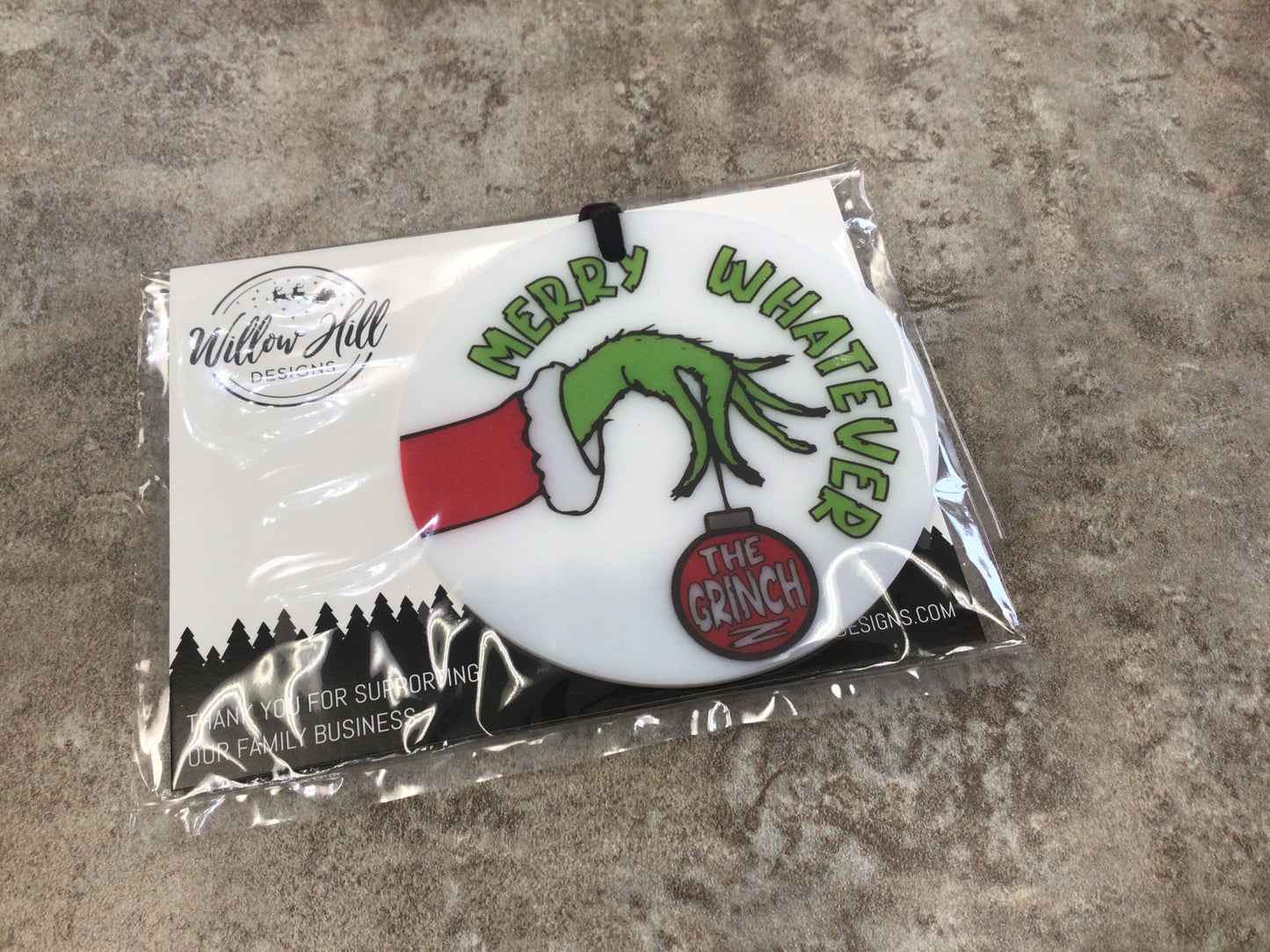 WHD Grinch Merry Whatever Christmas Ornament