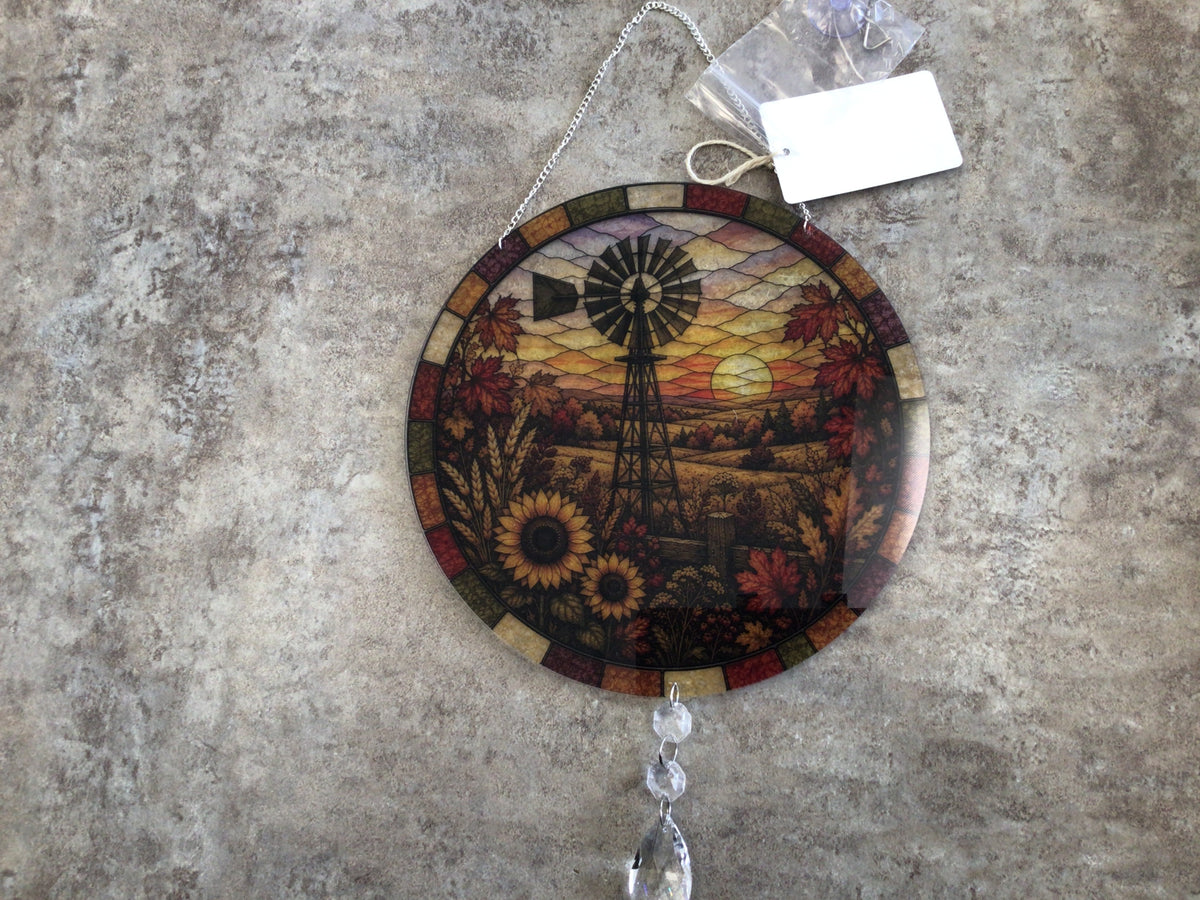 WHD - Suncatcher Windmill in a Field