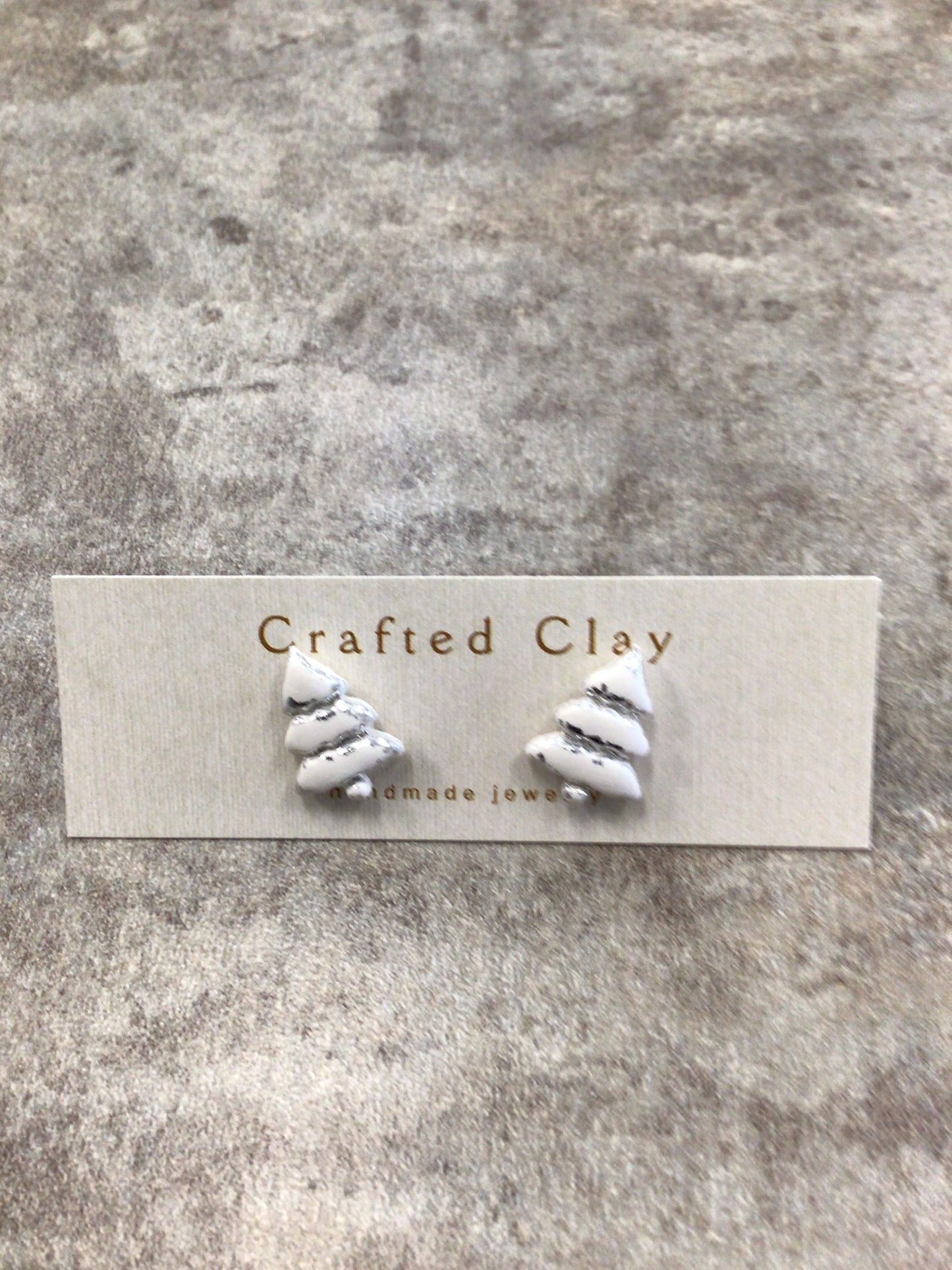 CJ - White Tree Earrings