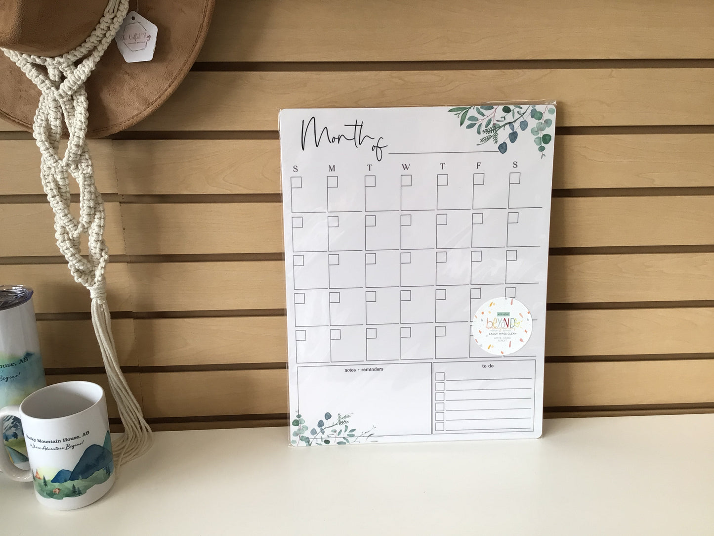 BMB Whiteboard Erasable Calendar