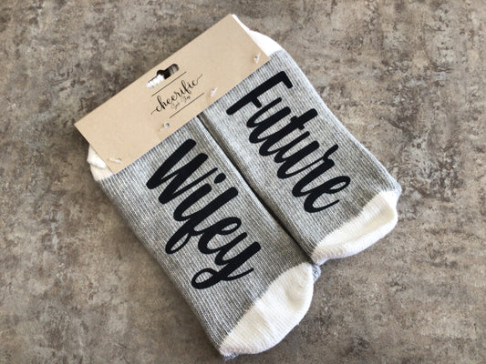 CSS159 “Wifey” Socks (Light Grey)