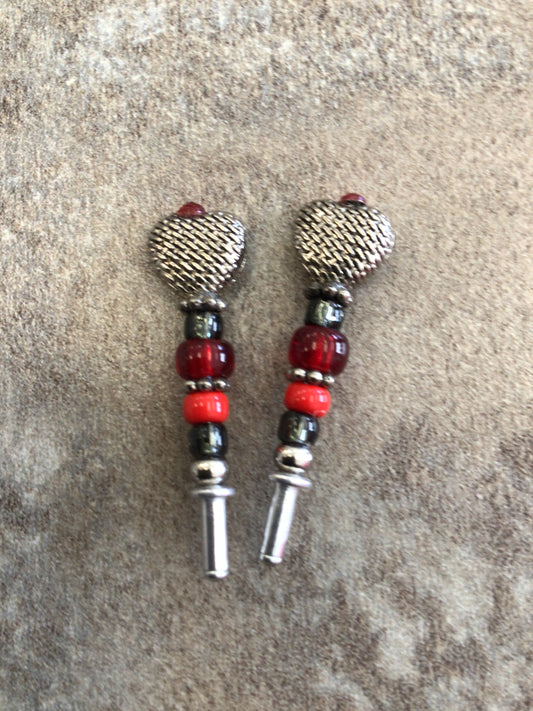 PEG - Hearts (red) Crib Peg