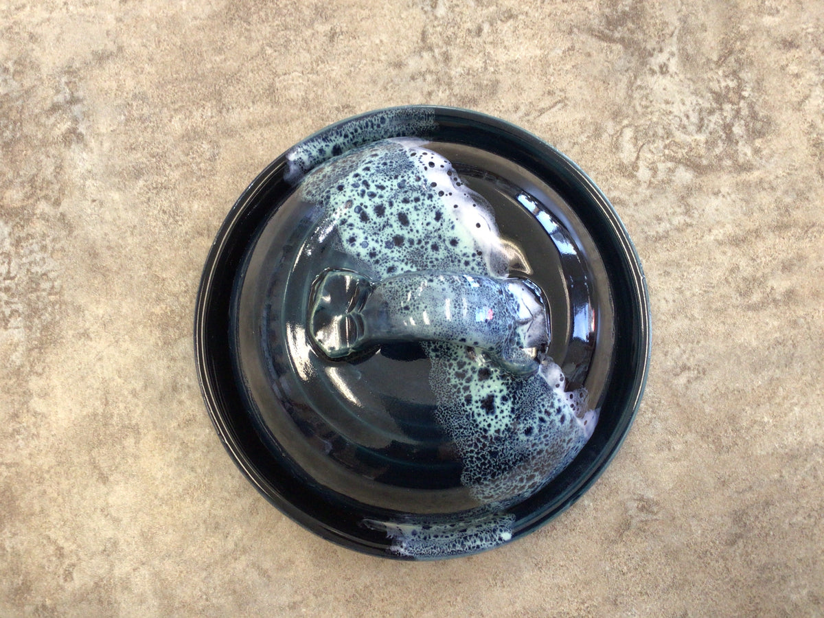 WWP - Butter Dish Blue