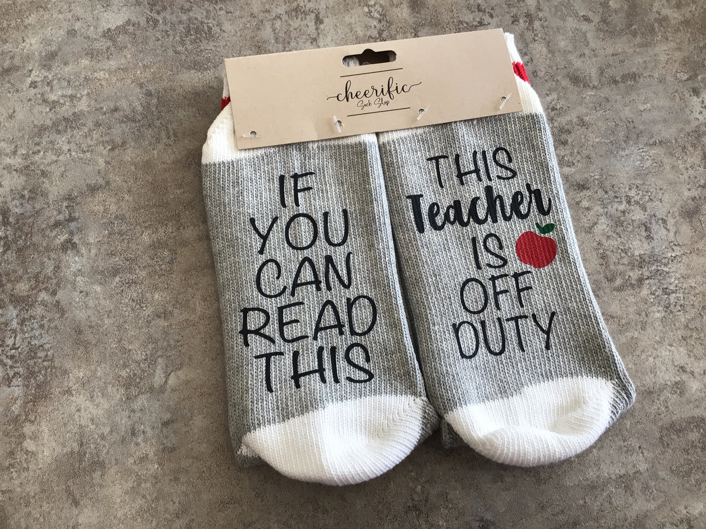 CSS157 “Teacher” Socks (Light Grey)