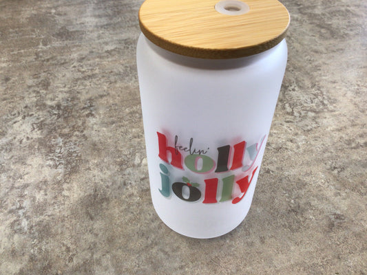 CCL822 -Holly Jolly Glass Tumbler