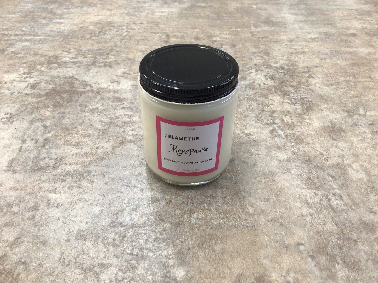 NW - “Menopause” Pom Lemon 8oz Soy Candle