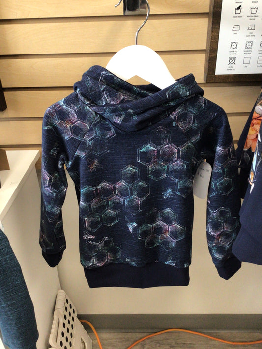 OAC - Navy Honey Comb Hoodie Size 3T