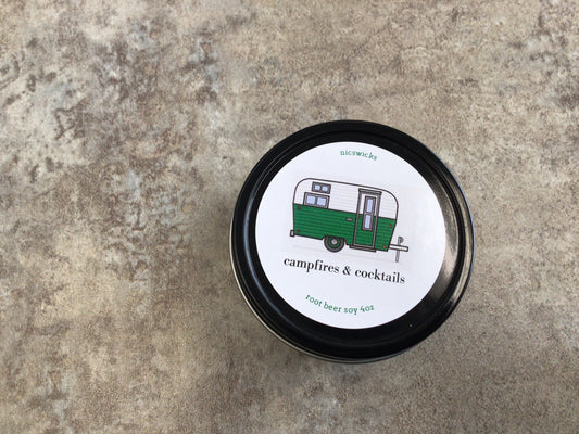 NW - “Campfires & Cocktails” Rootbeer 4oz Soy Candle