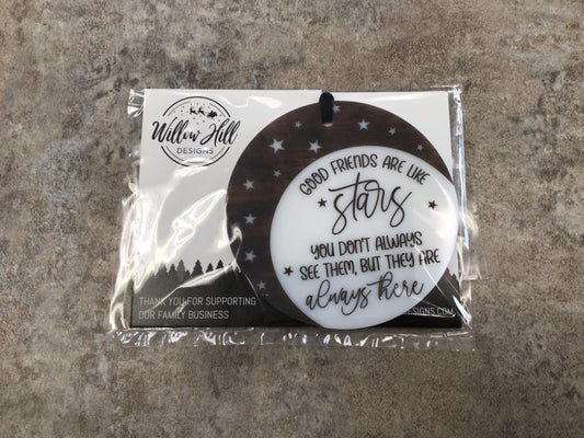 WHD Good Friends Are Like Stars Christmas Ornament