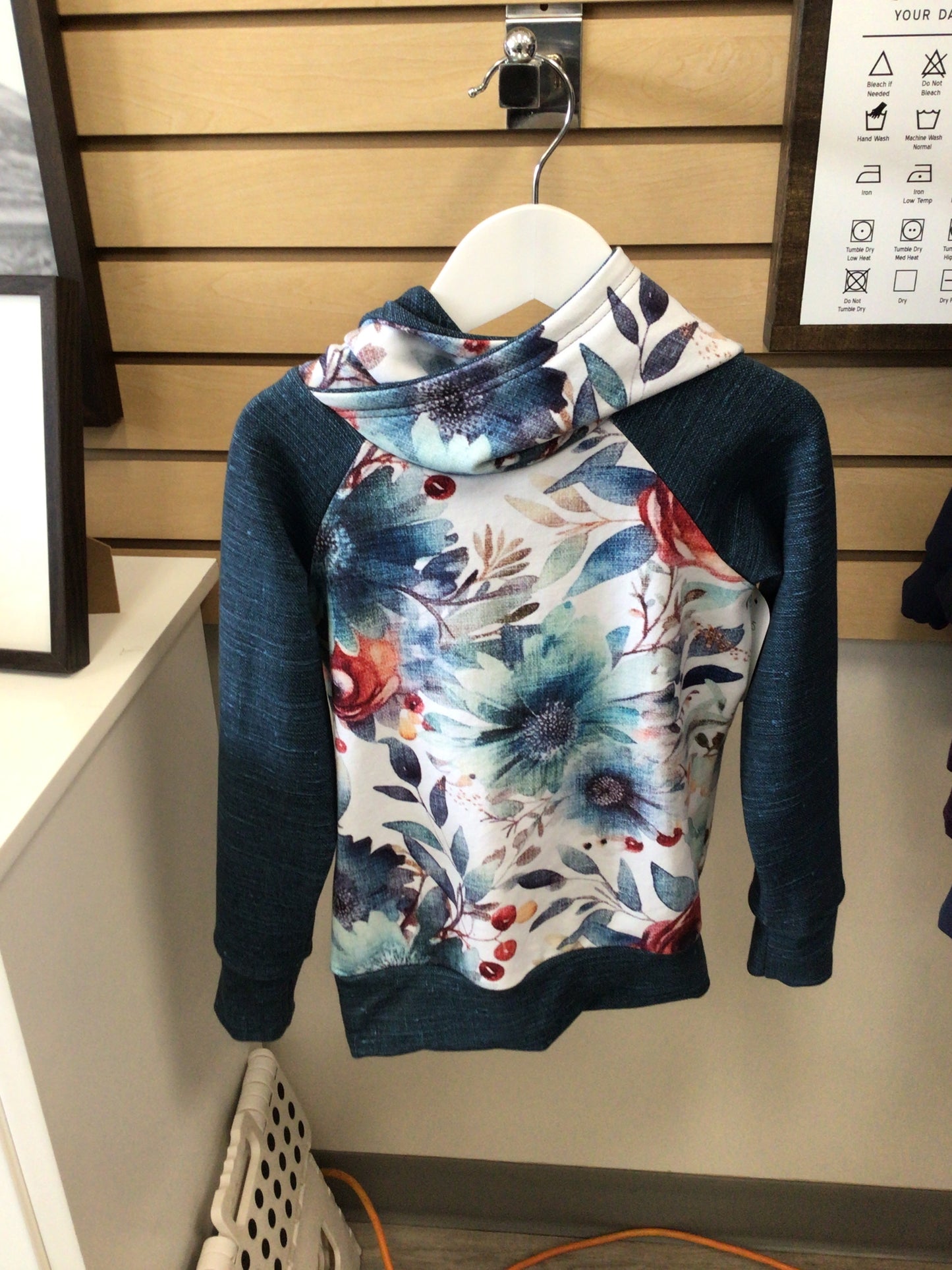 OAC - Youth 5 Blue Floral Hoodie