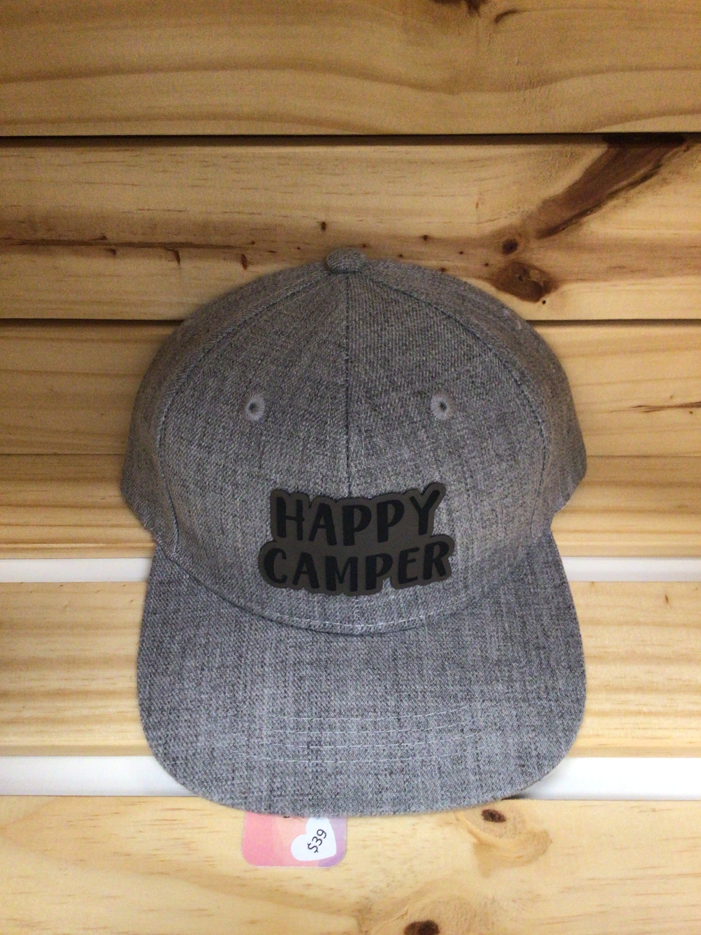 LAS-01 Kids Patched Hats - Tweed Grey