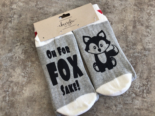 CSS147 “Fox” Socks (Light Grey)