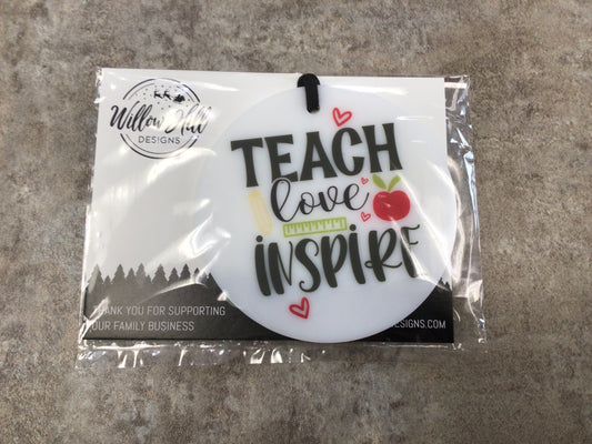 WHD Teach Love Inspire Christmas Ornament