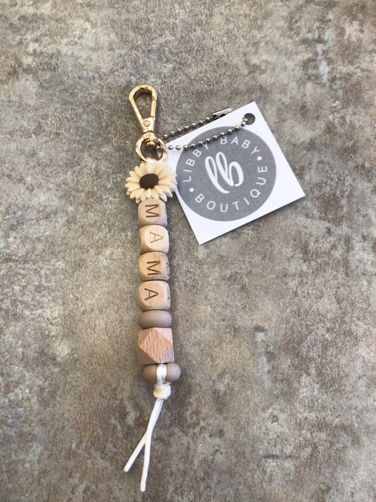 LBB-23 Keychain (Mama) cream flower