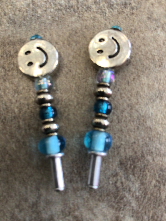 PEG - Smiley Face (Blue) Crib Peg